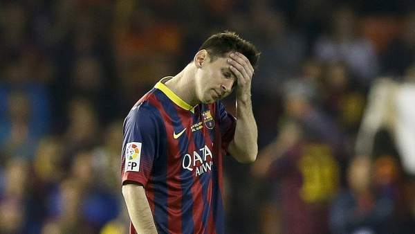 Messi se lamenta Messi se lamenta
