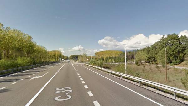 Accidente en la carretera de Feliu de Buixalleu Accidente en la carretera de Feliu de Buixalleu