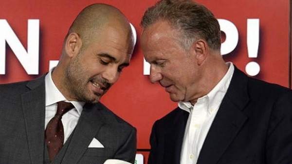 Rummenigge y Guardiola Rummenigge y Guardiola