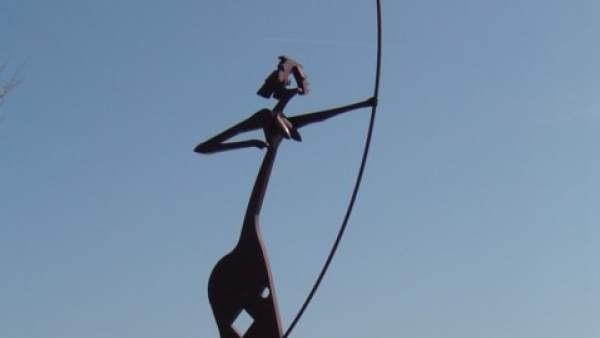 Monumento a la Arquera Laietana de Mataró (Barcelona). Monumento a la Arquera Laietana de Mataró (Barcelona).