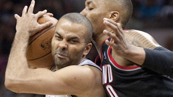 Tony Parker contra Damian Lillard Tony Parker contra Damian Lillard
