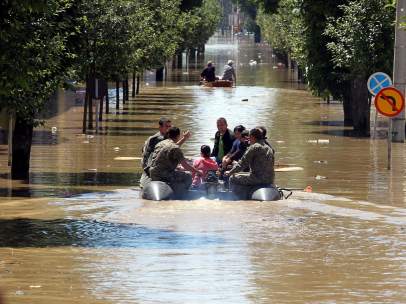 Los Balcanes, inundado