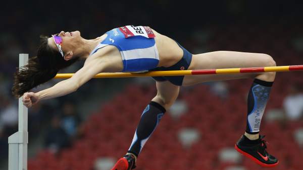 Ruth Beitia, en una competición en Pekín Ruth Beitia, en una competición en Pekín