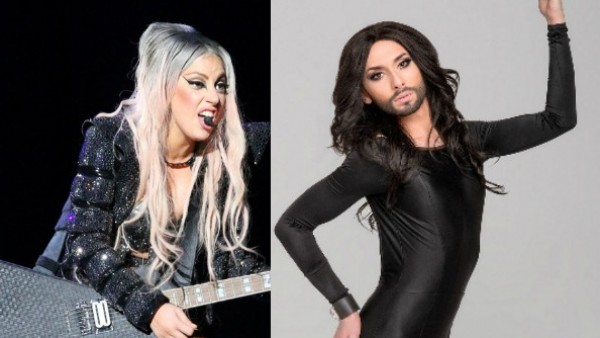 Lady Gaga y Conchita Wurst Lady Gaga y Conchita Wurst