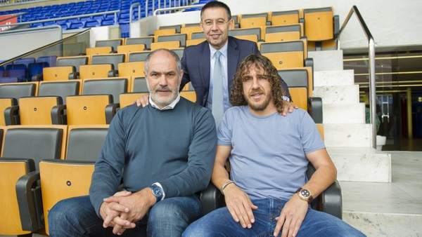 Puyol en la dirección del Barça Puyol en la dirección del Barça