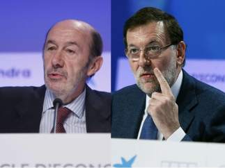 Rubalcaba y Rajoy