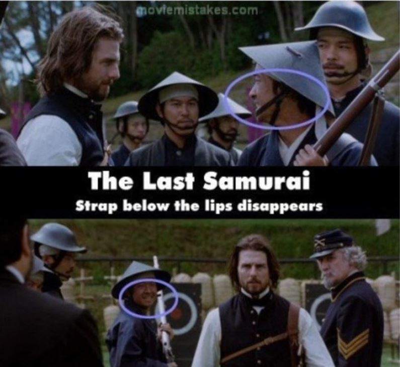 Resultado de imagen de gazapos de peliculas