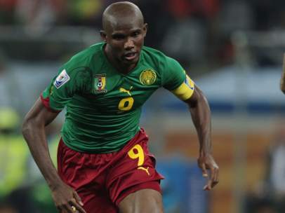 Samuel Etoo con Camerún