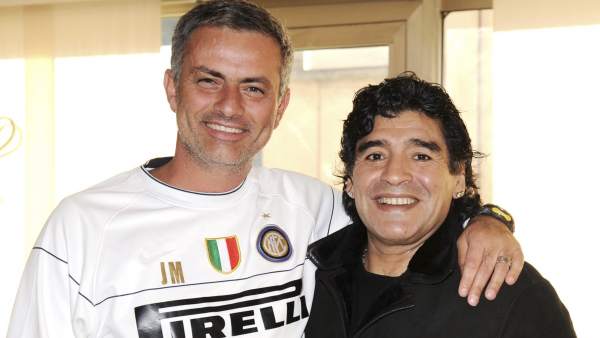 Resultado de imagen para mourinho y maradona