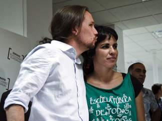Pablo Iglesias y Teresa Rodríguez