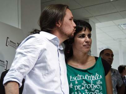 Pablo Iglesias y Teresa Rodríguez