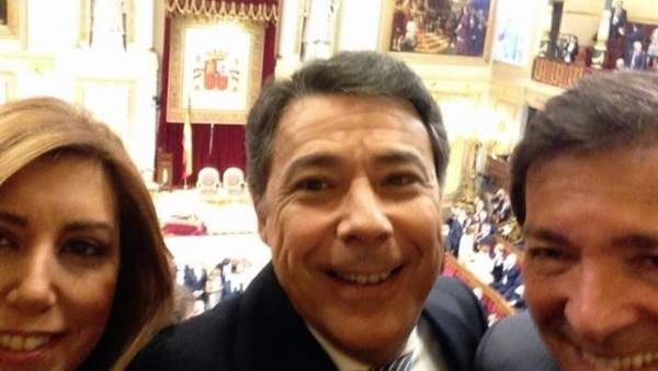 Ignacio González, Susana Díaz y Javier Fernández en el Congreso de los Diputados Ignacio González, Susana Díaz y Javier Fernández en el Congreso de los Diputados