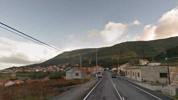 Carretera PO-552, a su paso por Oia, Pontevedra Carretera PO-552, a su paso por Oia, Pontevedra