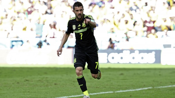 David Villa celebra un gol en el Mundial de Brasil David Villa celebra un gol en el Mundial de Brasil