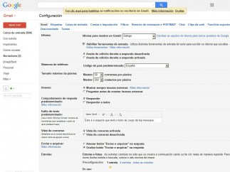 Gmail en gallego