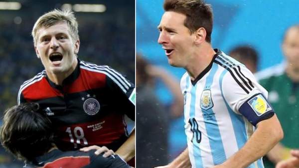 Toni Kroos y Leo Messi Toni Kroos y Leo Messi