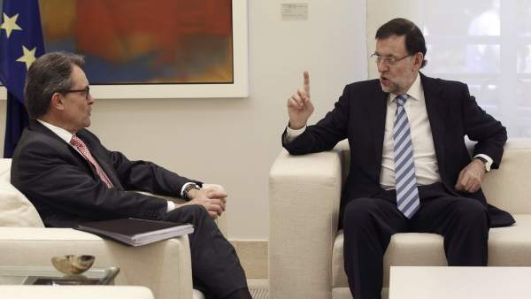 Rajoy y Mas Rajoy y Mas