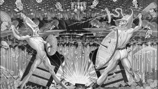 War and Peace, 1965 (detail, central panel) War and Peace, 1965 (detail, central panel)