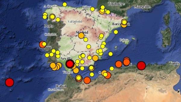 Mapa del seísmo Mapa del seísmo