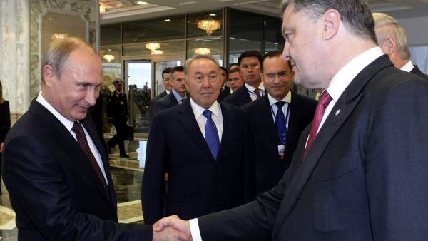 Putin y Poroshenko Putin y Poroshenko