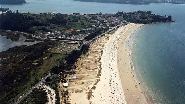 Playa grande de Miño. Playa grande de Miño.