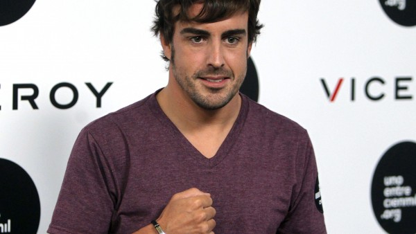 Fernando Alonso, en un acto benéfico en Madrid en septiembre de 2014 Fernando Alonso, en un acto benéfico en Madrid en septiembre de 2014