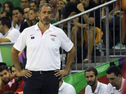 El entrenador de España, Juan Antonio Orenga
