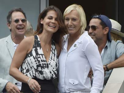 Martina Navratilova y Julie Lemigova