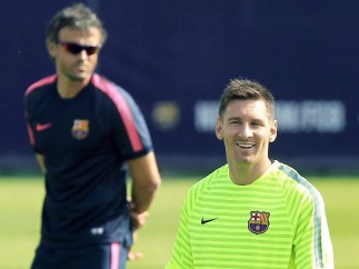 Luis Enrique y Messi