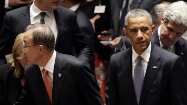 Obama y Ban Obama y Ban