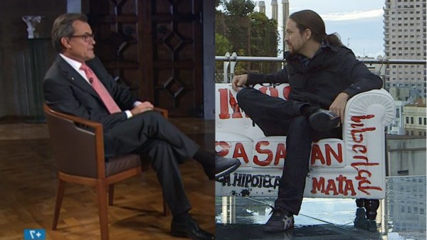 Artur Mas y Pablo Iglesias Artur Mas y Pablo Iglesias