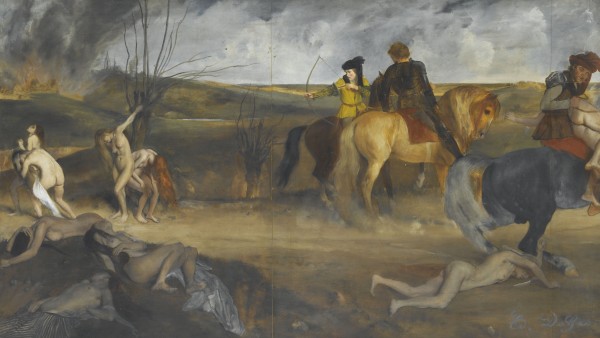 Edgar Degas - Scène de guerre au Moyen-âge, 1865
Edgar Degas - Scène de guerre au Moyen-âge, 1865