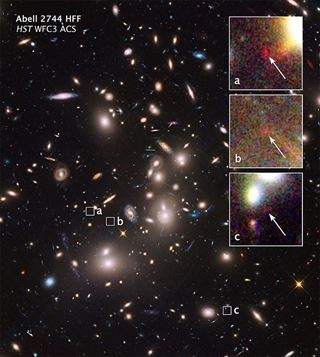 Resultado de imagen de Captan galaxias situadas a más d 13.000 millones de años