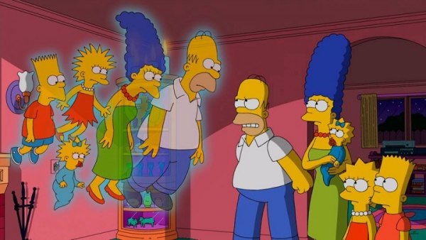 Los Simpson se encuentran con su versión de 1987 Los Simpson se encuentran con su versión de 1987