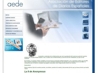 Web de AEDE hackeada