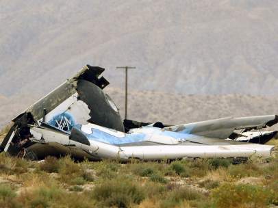 Avión accidentado de Virgin