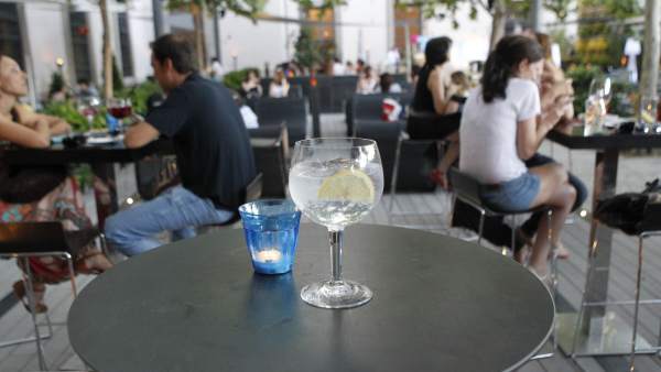 Terraza de un bar Terraza de un bar