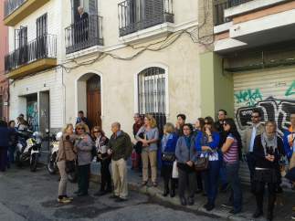 Expectación en el Palacio de las Dueñas de Sevilla