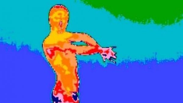 Termografía de una bailaora de flamenco Termografía de una bailaora de flamenco