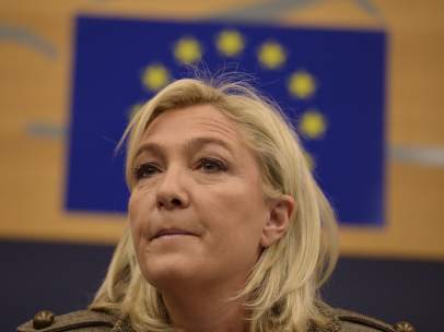 Marine Le Pen en el Parlamento Europeo