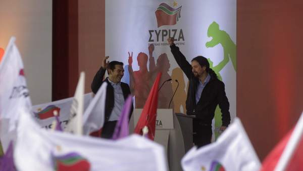 Alexis Tsipras y Pablo Iglesias Alexis Tsipras y Pablo Iglesias