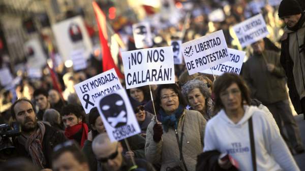 Marcha contra la 'ley mordaza' Marcha contra la 'ley mordaza'