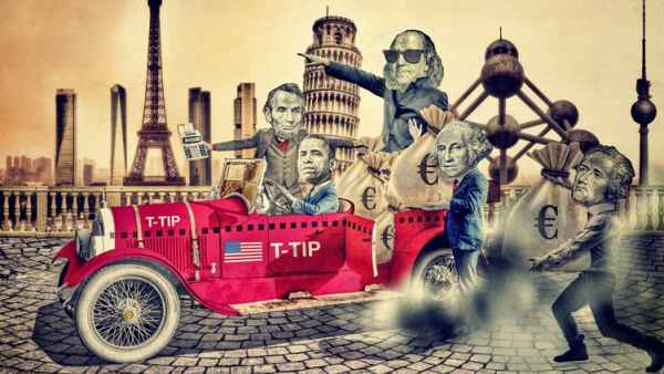 Ilustración inspirada en el TTIP Ilustración inspirada en el TTIP