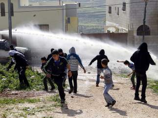 Protesta contra los asentamientos judíos en Cisjordania