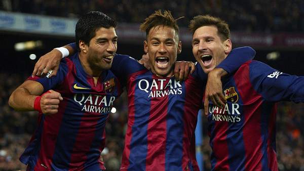 Luis Suárez, Neymar y Messi Luis Suárez, Neymar y Messi