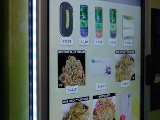 Expendedora con productos derivados del cannabis