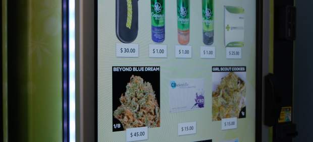 Expendedora con productos derivados del cannabis