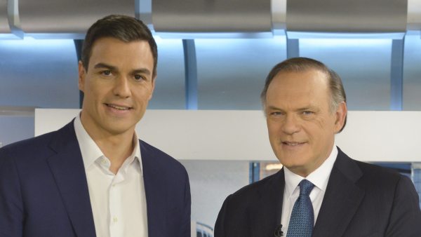 Pedro Sánchez y Pedro Piqueras Pedro Sánchez y Pedro Piqueras