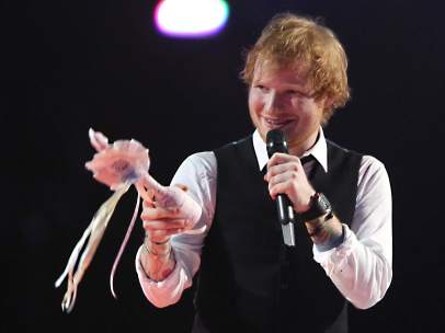 Ed Sheeran en los Brit Awards
