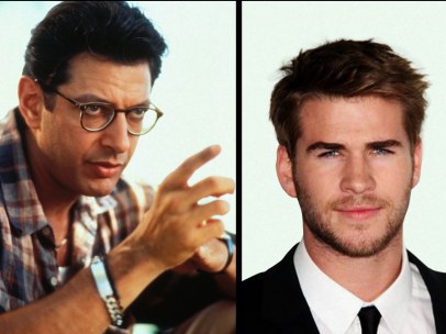Jeff GoldBlum y Liam Hemsworth
